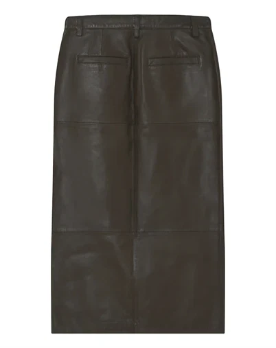 Day Birger et Mikkelsen - Anna Leather Contemporary Nederdel - Wren
